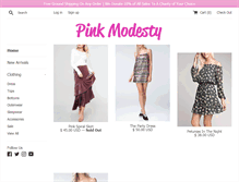 Tablet Screenshot of pinkmodesty.com